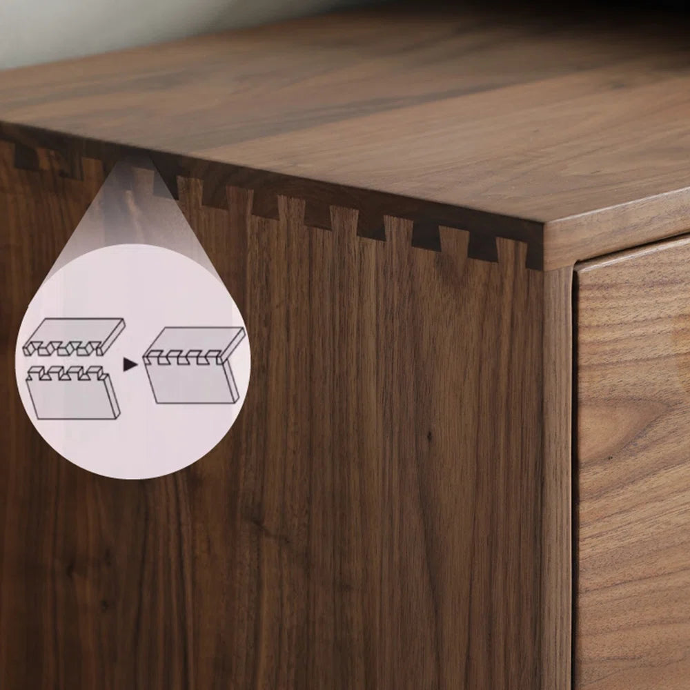 tv panel: American style black walnut tv panel