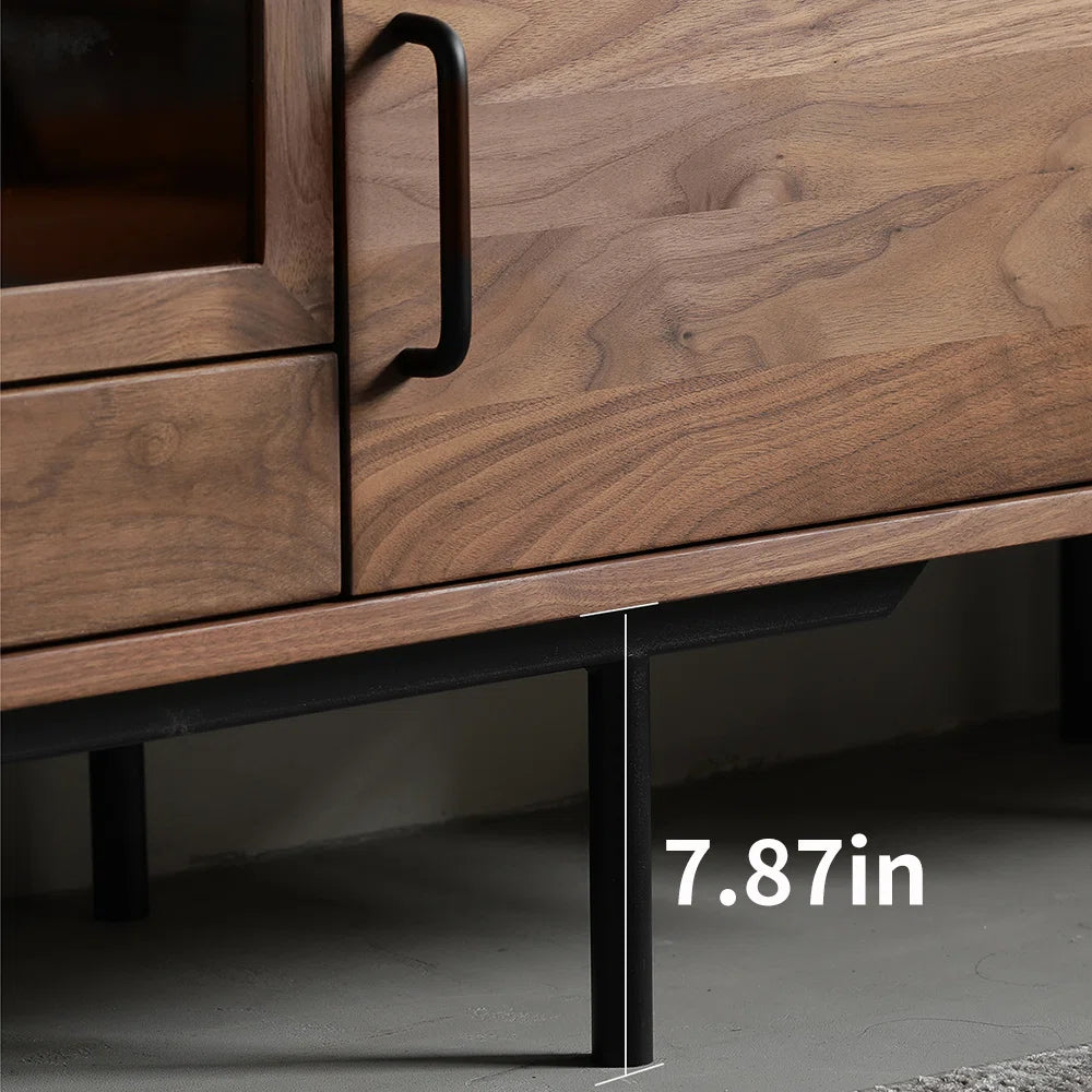 tv panel: American style black walnut tv panel