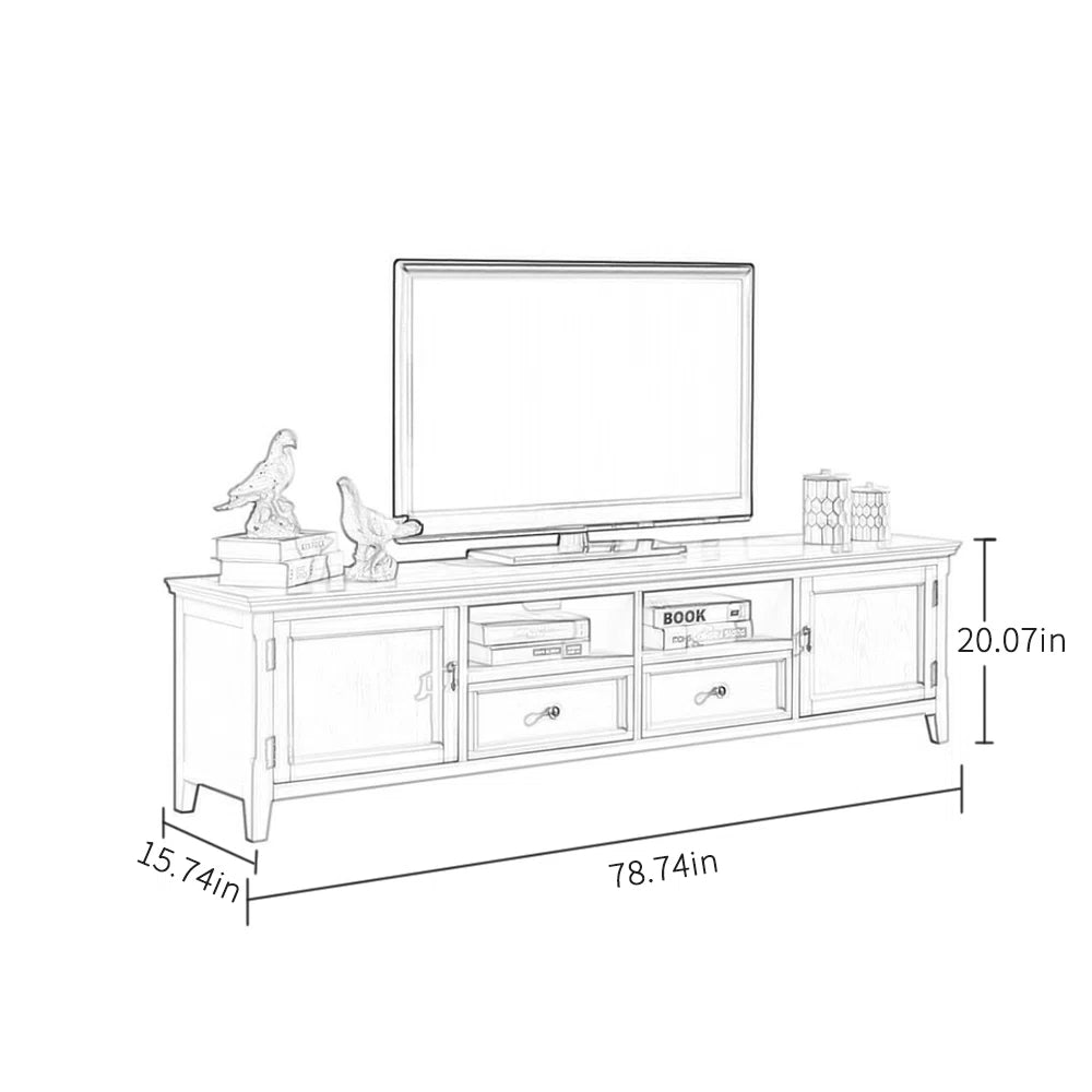 tv panel: Traditional American Style tv panel, Solid Wood Build with Ample Storage