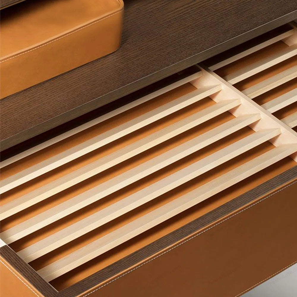 tv panel: Modern American-Style Creative tv panel with Sleek Storage Design