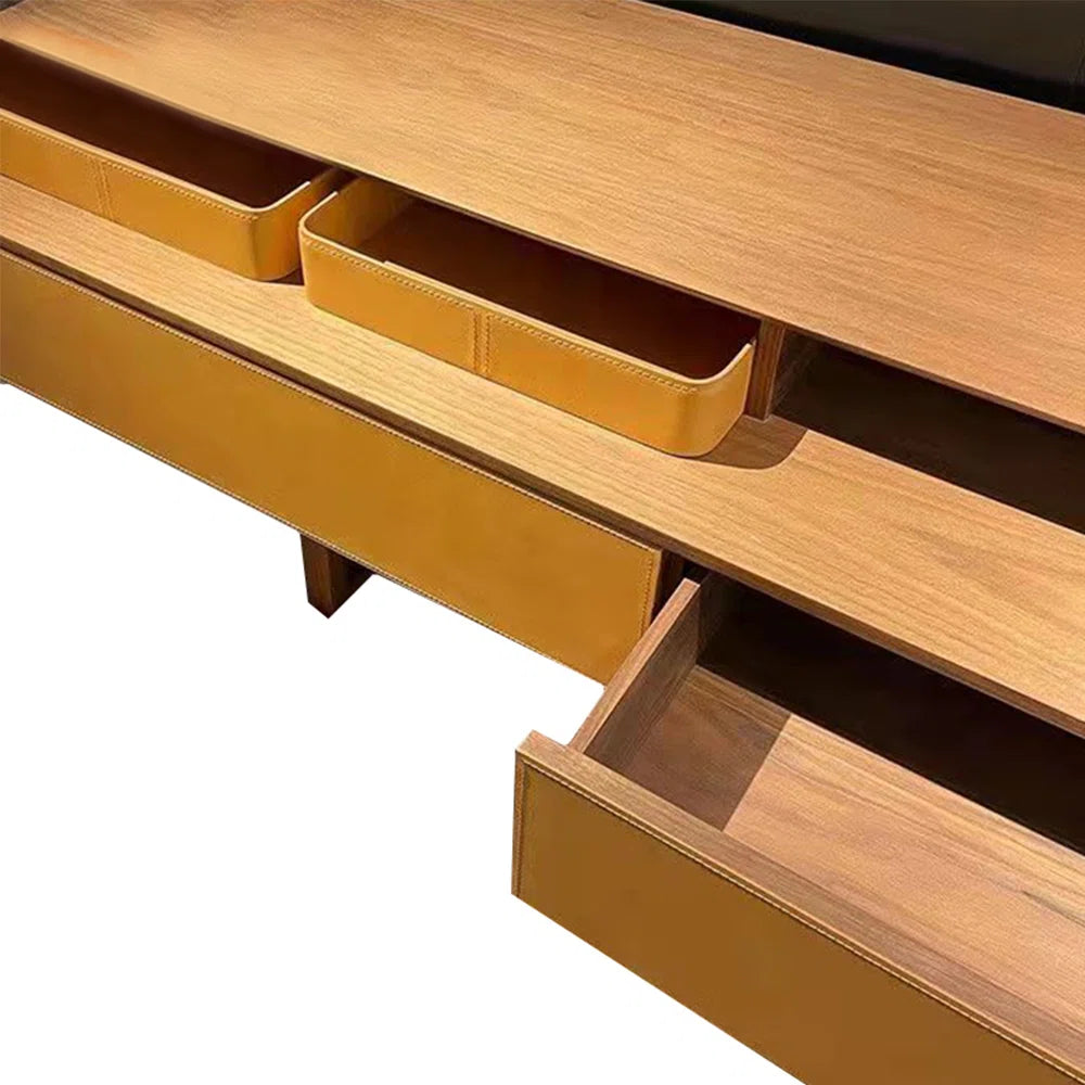 tv panel: Modern American-Style Creative tv panel with Sleek Storage Design