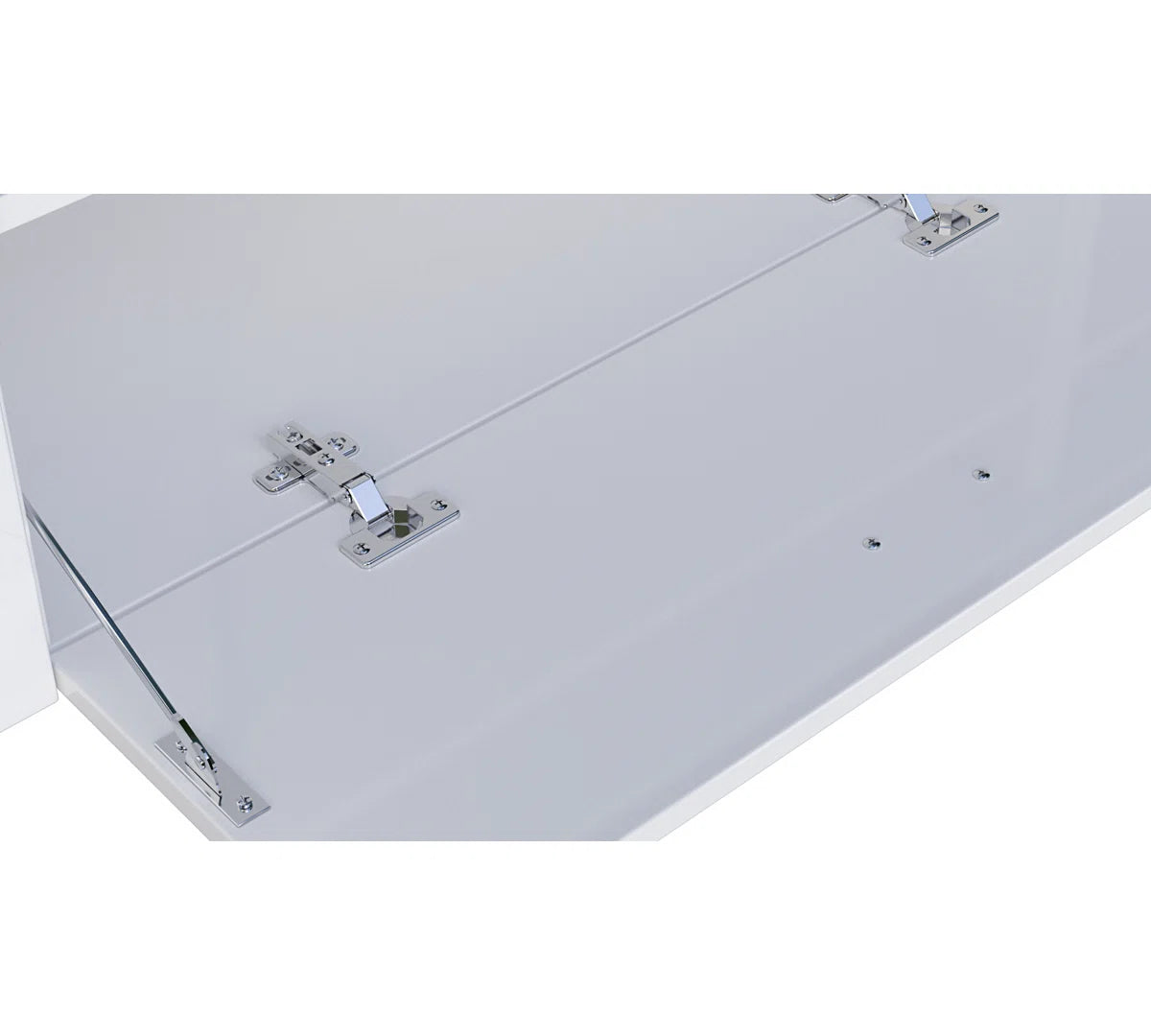 tv panel: Modern Entertainment Center for TVs up to 55" with Open Shelving