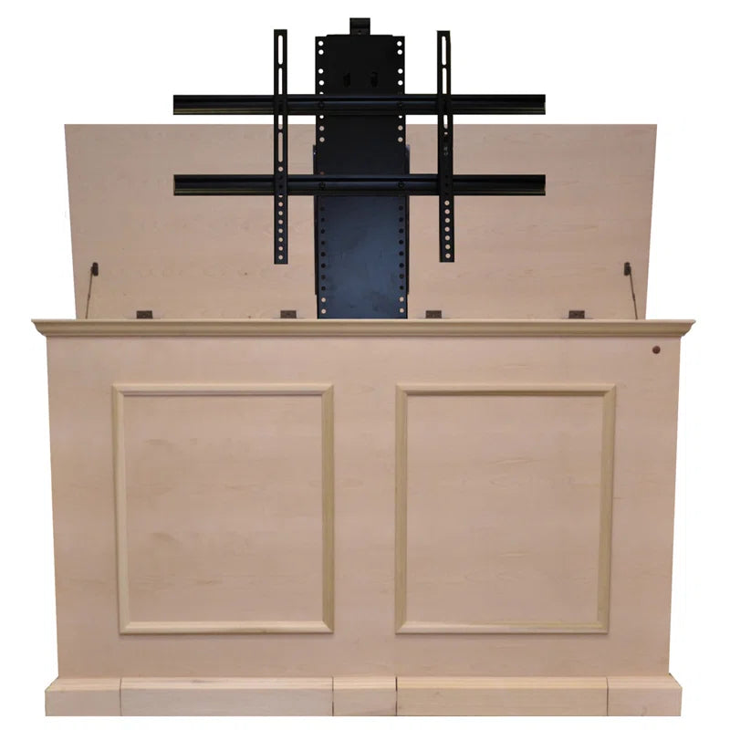 tv panel: Modern TV Console for 65" Screens with Storage Shelves and Sleek Finish