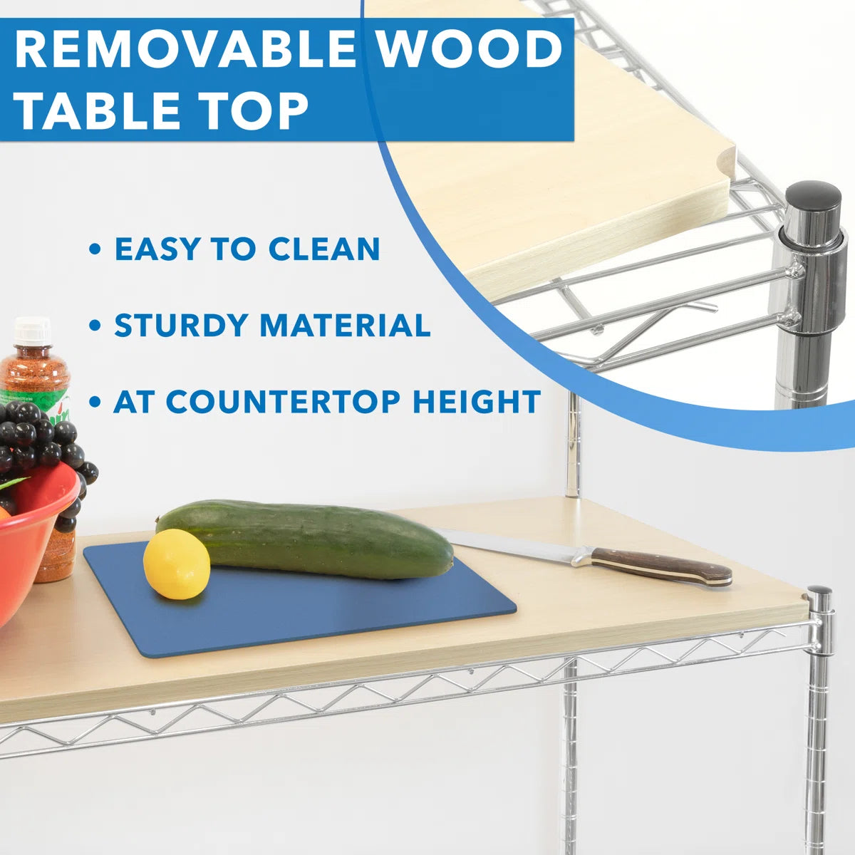 Kitchen Racks: 36'' Typical Baker's Rack Compatible with Microwaves