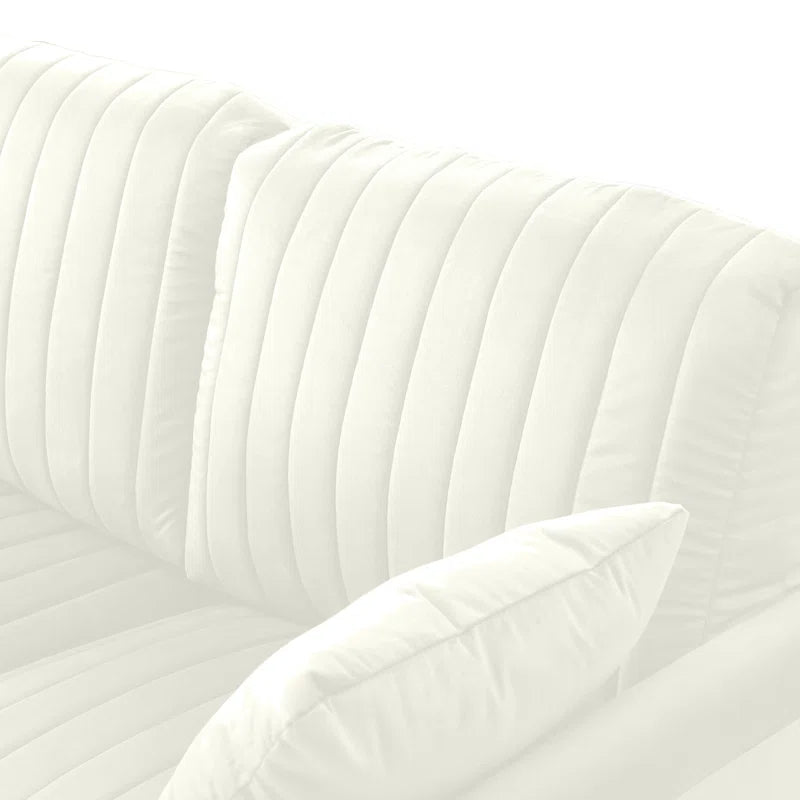 Luxury Sofa Sets: 4-Piece Velvet Sofa Set with Sofa, Loveseat, Chair & Ottoman – Gold Legs, Art Deco Design