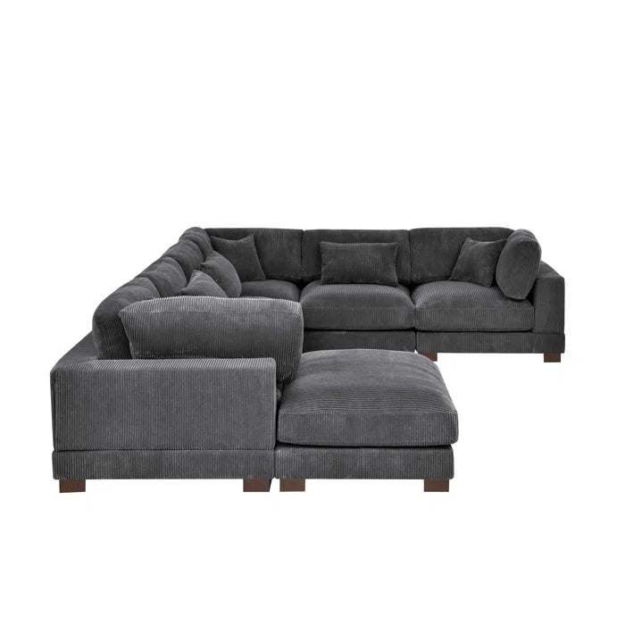 7 seater sofa set: 144" Wide Reversible Modular Corner Sectional sofa