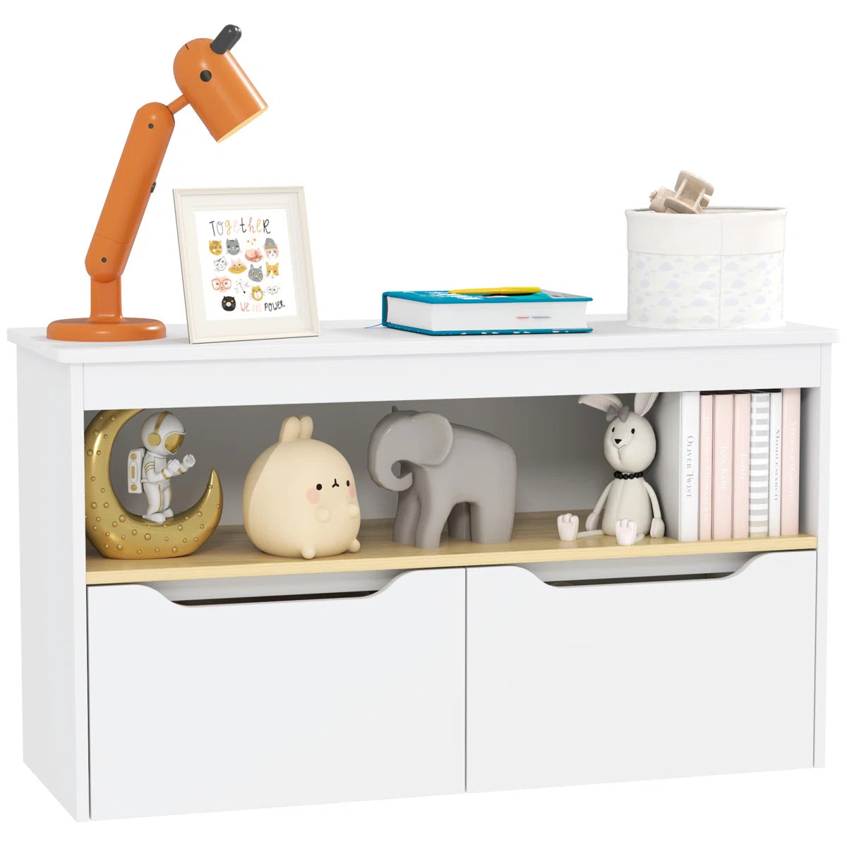 Kids Toy Storage Unit – Isabelle & Max™ Kids Bookcase with Drawers & Shelves