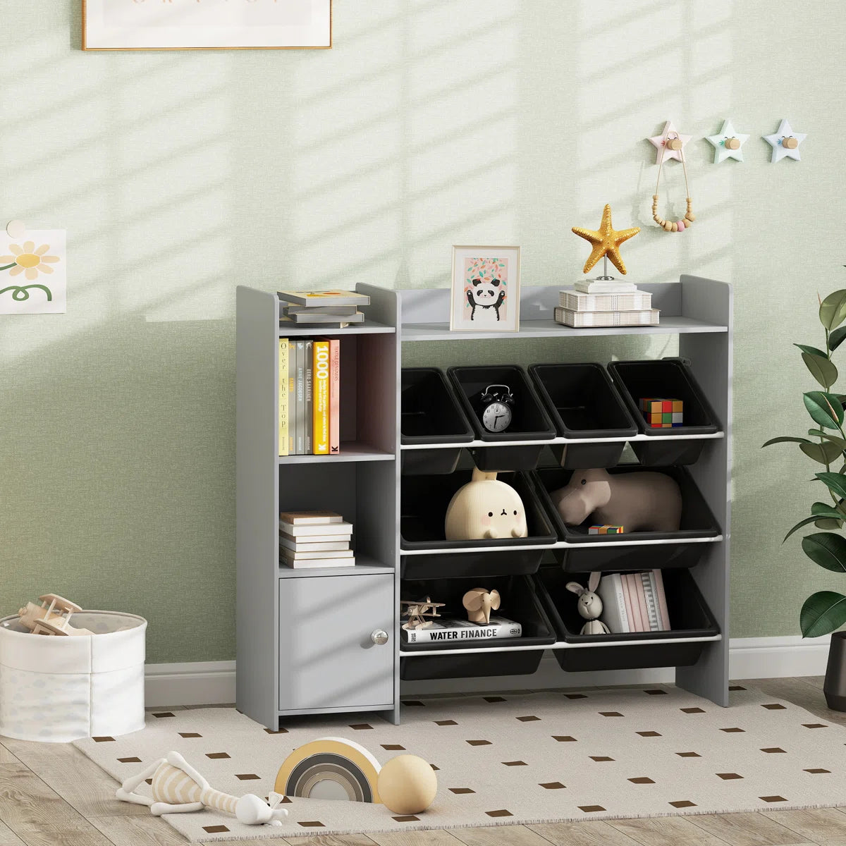 Kids Toy Storage Unit: Isabelle & Max™ Organiser with Bins and Cubbies