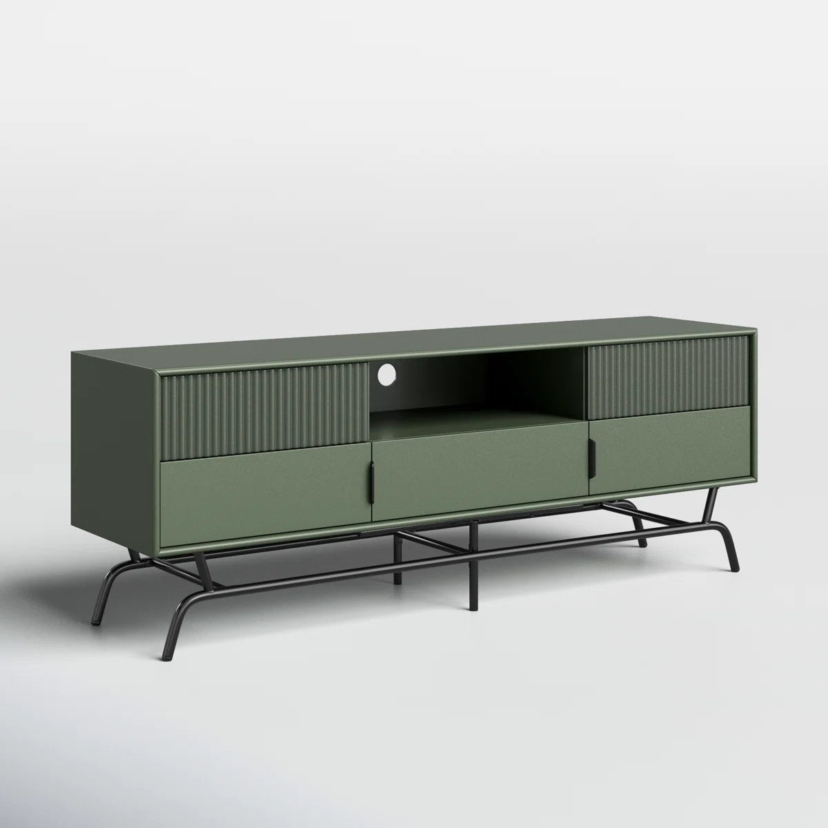 tv panel: tv panel fits 65" screens, features clean lines and storage