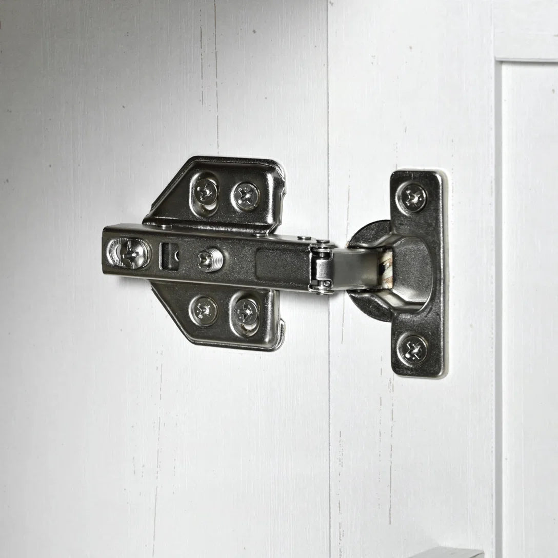 Kitchen Island Table with Drop Leaf, Charging Station & Ample Storage – White Finish