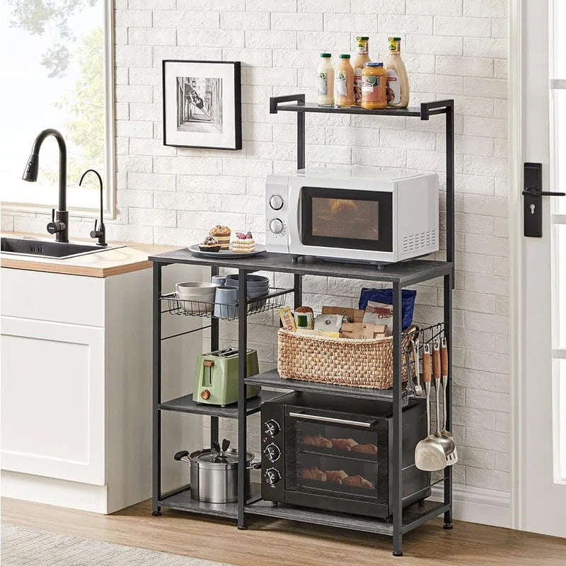 Kitchen Rack: Baker's Rack, Microwave Stand, Wire Basket Kitchen Storage Rack, Spice and Pot Shelves