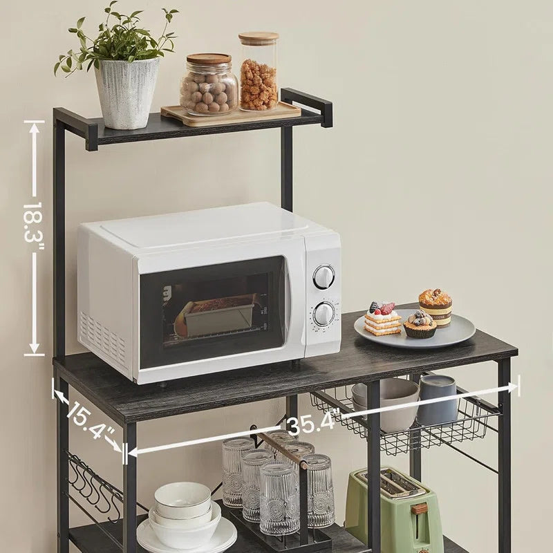 Kitchen Rack: Baker's Rack, Microwave Stand, Wire Basket Kitchen Storage Rack, Spice and Pot Shelves
