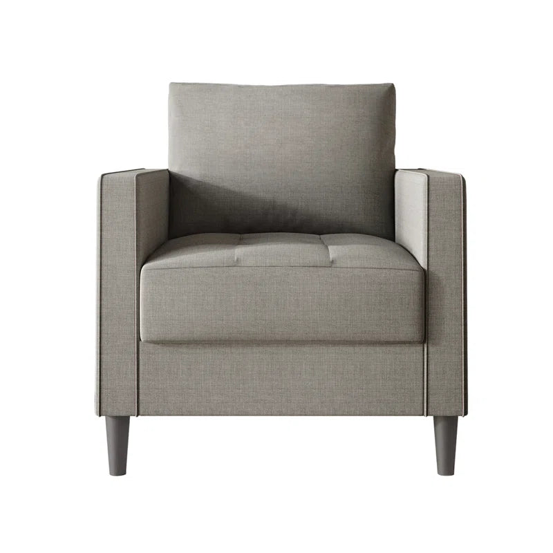 Luxury Sofa Sets: 3-Piece Linen Fabric Sofa Set with Chair, Loveseat & Sofa