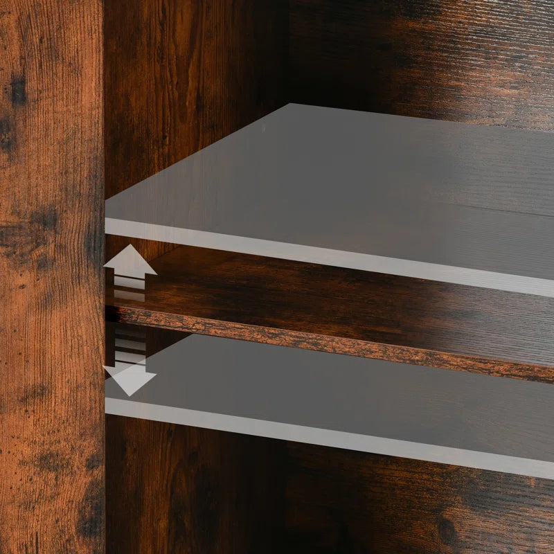 Kitchen Racks: 47.24'' Wood Baker's Rack Compatible with Microwaves