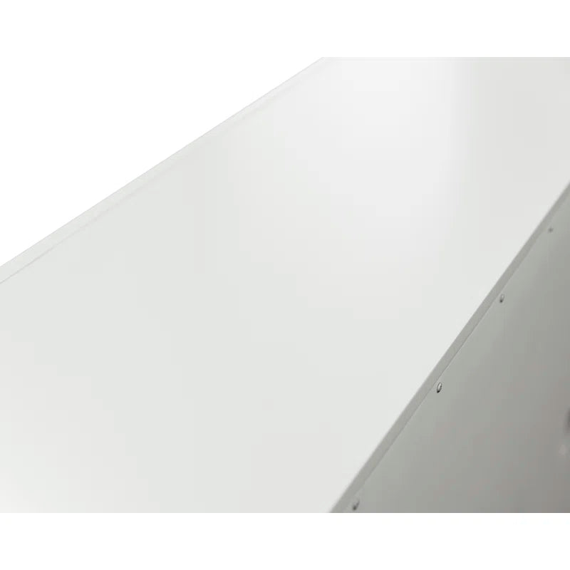 tv panel: 88" Floating Media Console with Storage Shelves and Contemporary Style