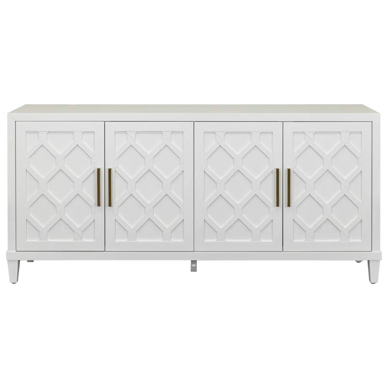 tv panel: 88" Floating Media Console with Storage Shelves and Contemporary Style