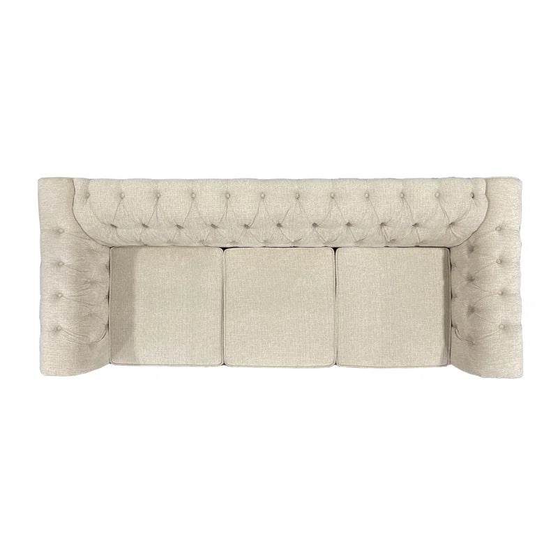 Luxury Sofa Sets: Chesterfield 2+3 Seater Sofa Set with Rolled Arms & Tufted Detailing