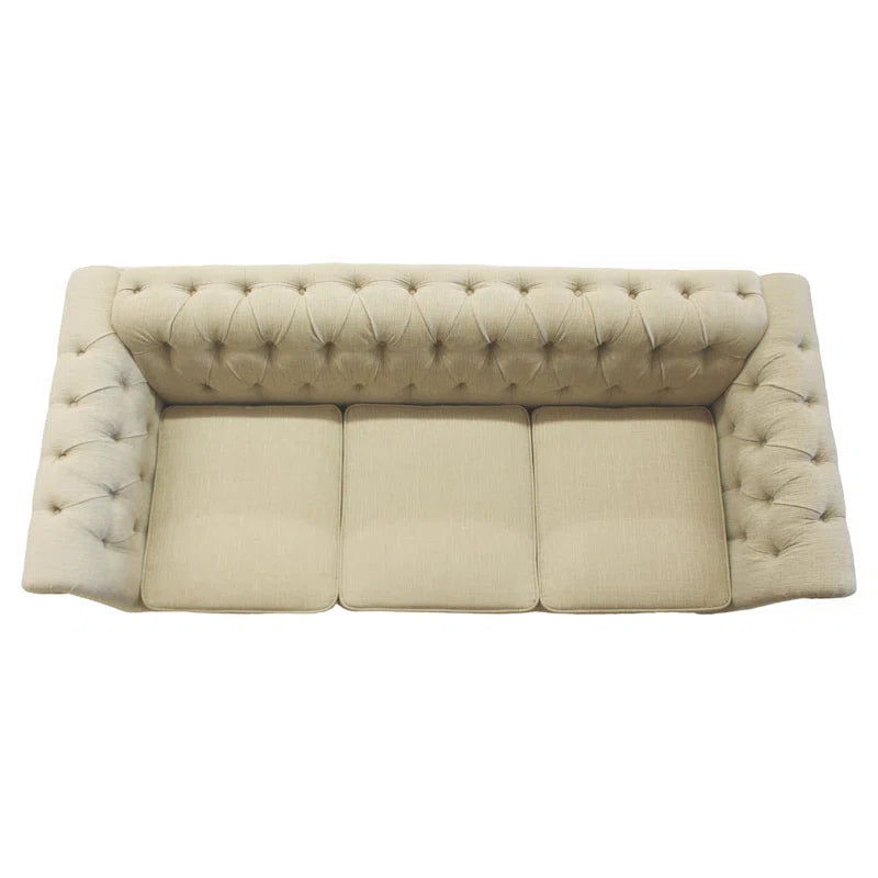 Luxury Sofa Sets: Chesterfield 2+3 Seater Sofa Set with Rolled Arms & Tufted Detailing