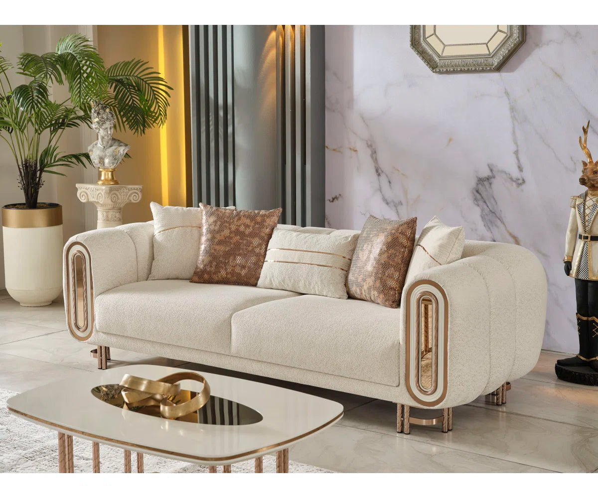 7 Seater Sofa Set: 2-Piece Living Room Sofa & Loveseat Combo