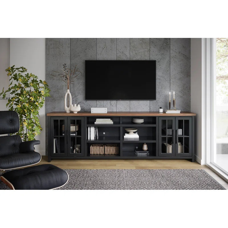 tv panel: 96" TV panel for 100" screens, two-tone finish, arrives fully assembled