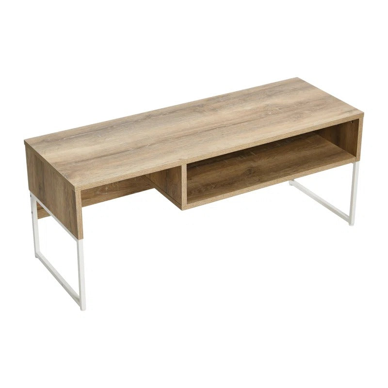 Brown/White TV Stand