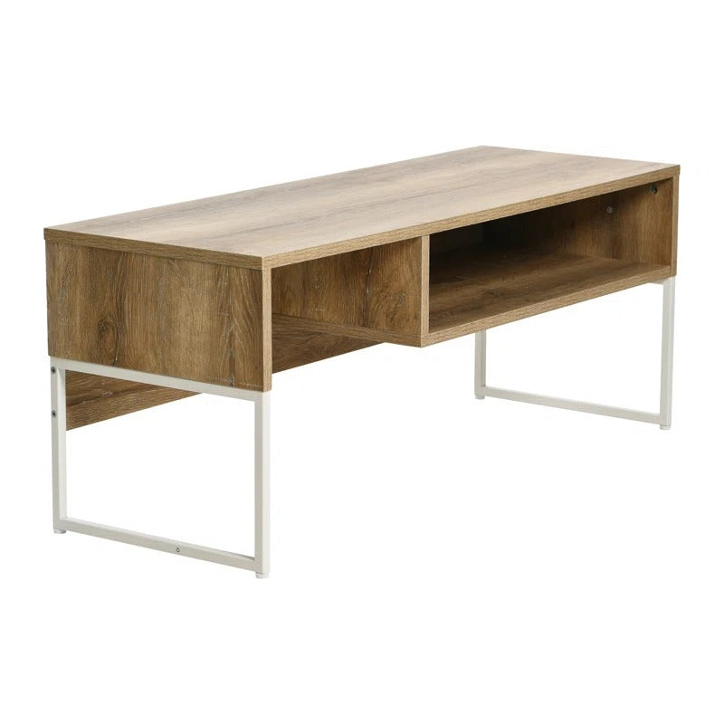 Brown/White TV Stand