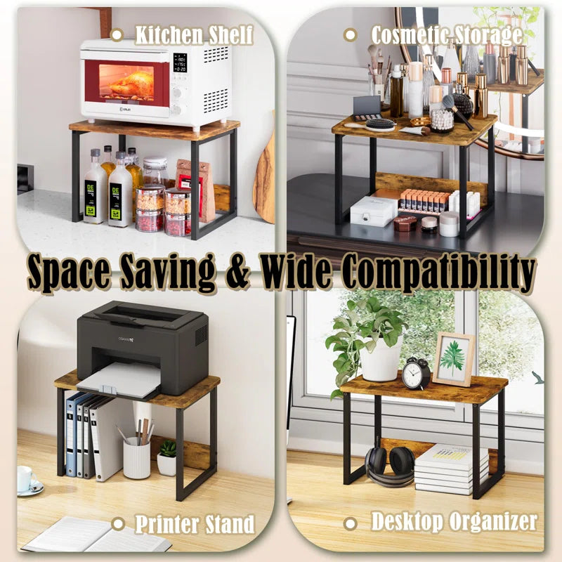 Kitchen Racks: 17.25'' Standard Baker's Rack Made of Steel and Compatible with Microwaves