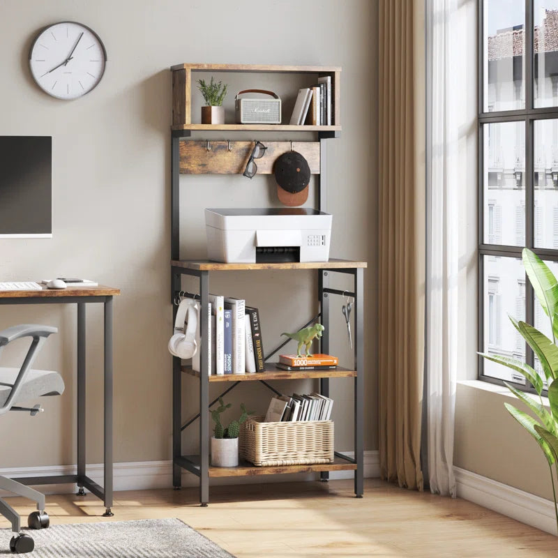 Kitchen Racks: 23'' Standard Baker's Rack Made of Steel and Compatible with Microwaves