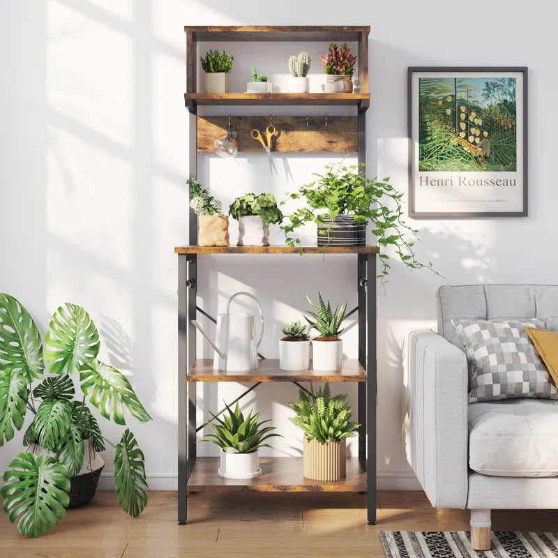 Kitchen Racks: 23'' Standard Baker's Rack Made of Steel and Compatible with Microwaves