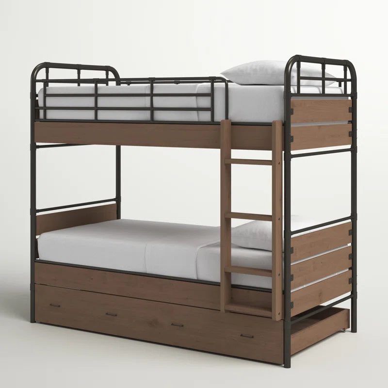 Bunk Bed: Over Twin Kids Bed with Trundle