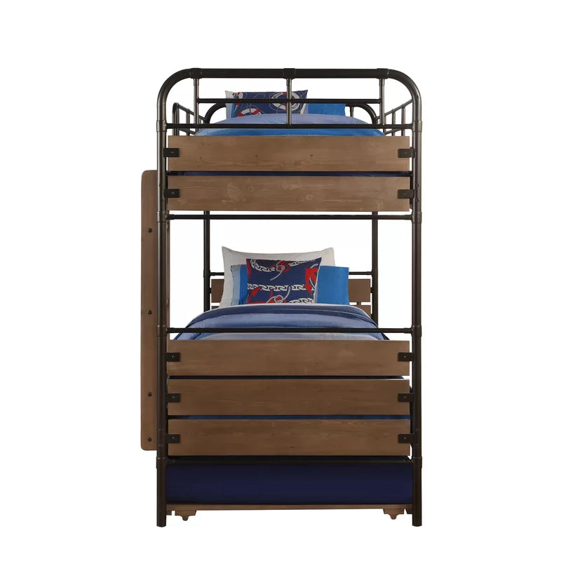 Bunk Bed: Over Twin Kids Bed with Trundle