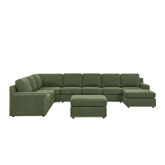 7 Seater Sofa Set:  Modular Sectional for Spacious & Stylish Living Rooms