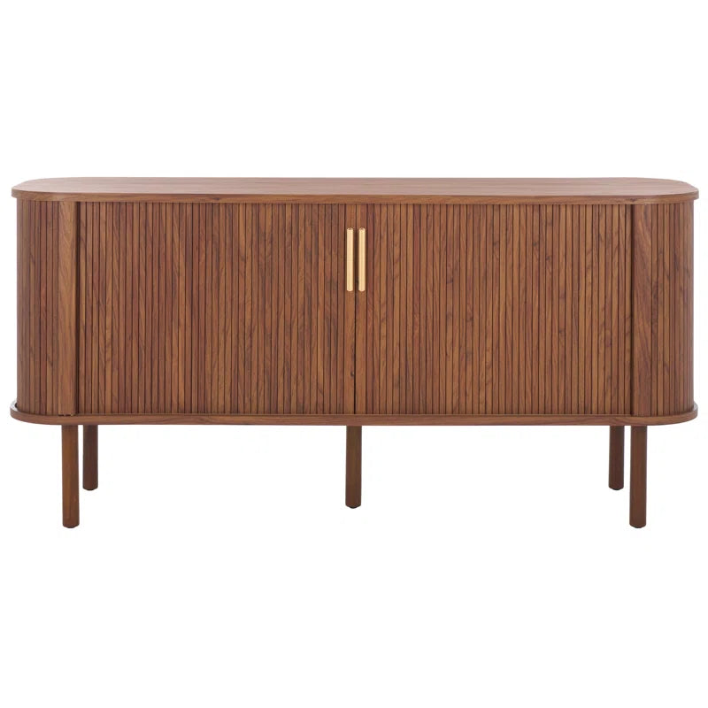 tv panel: 62.99" Wide Storage Credenza with Sleek Modern Design