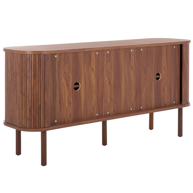 tv panel: 62.99" Wide Storage Credenza with Sleek Modern Design
