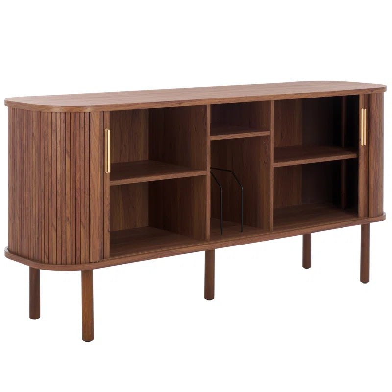 tv panel: 62.99" Wide Storage Credenza with Sleek Modern Design