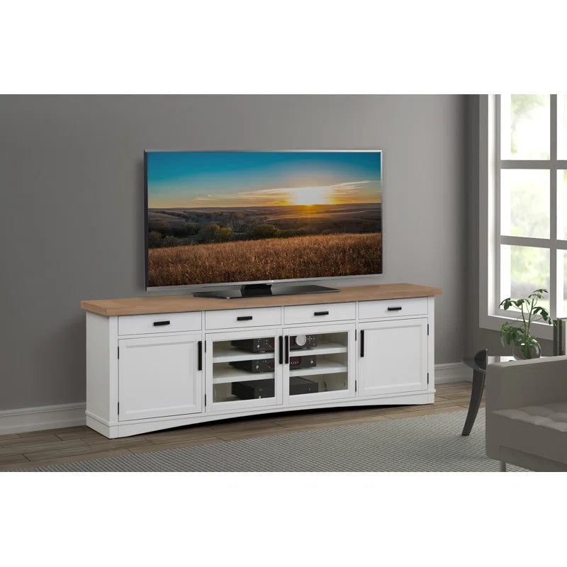 tv panel: 70" TV Wall Unit with Cabinets, Shelves, and Elegant Wood Finish