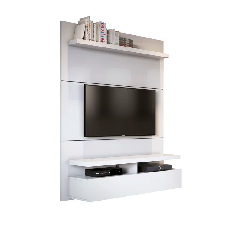 tv panel: TVs up to 42" are compatible with the Everley Floating Entertainment Center