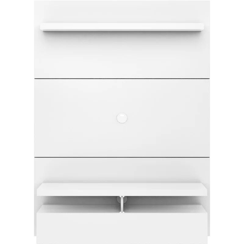 tv panel: TVs up to 42" are compatible with the Everley Floating Entertainment Center
