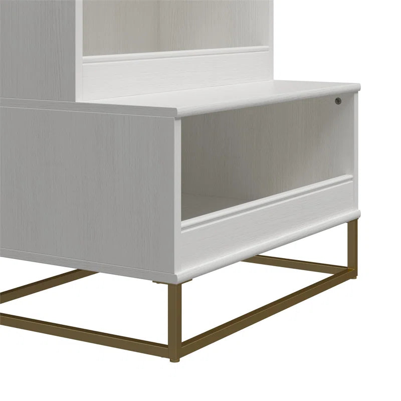 Kids Toy Storage Unit: 27.19'' Wide Charlie Multi-use Organiser & Bookcase with Worktop & Shelves