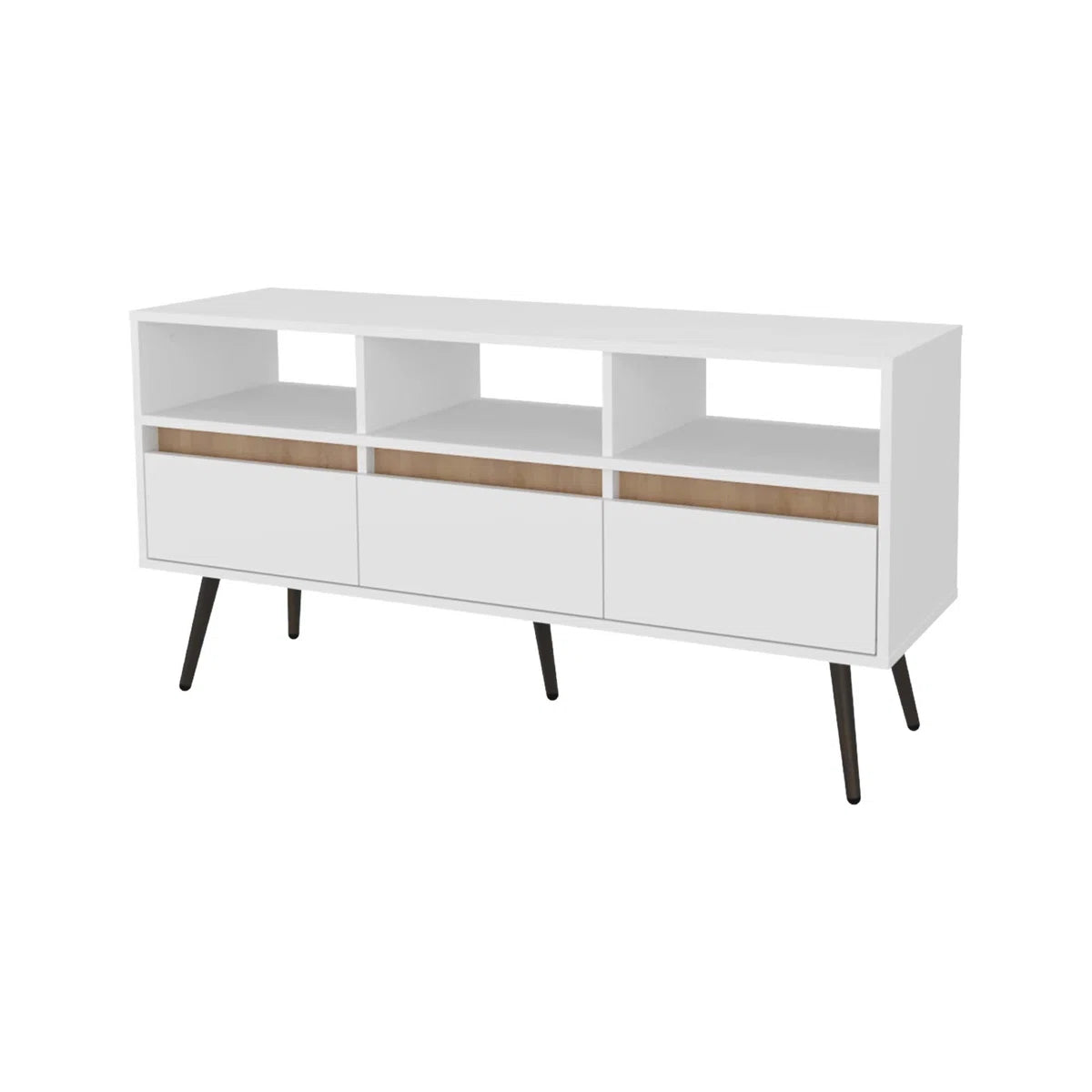 tv panel: Charming tv panel with Multiple Drawers and Shelves for Organized Entertainment
