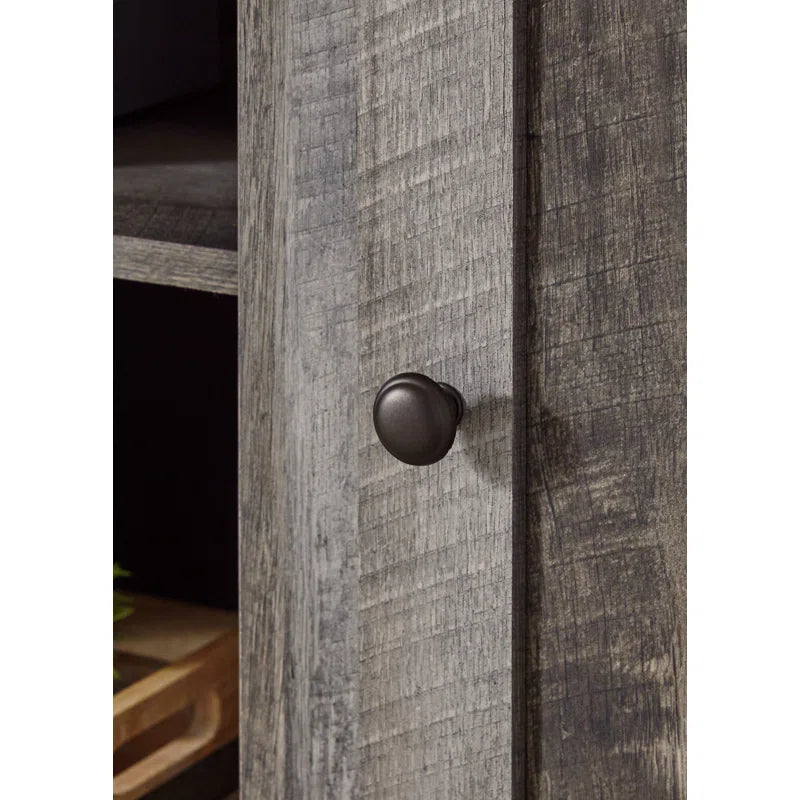 tv panel: 4-piece entertainment center with TV panel, cabinets, and wall-mounted shelves