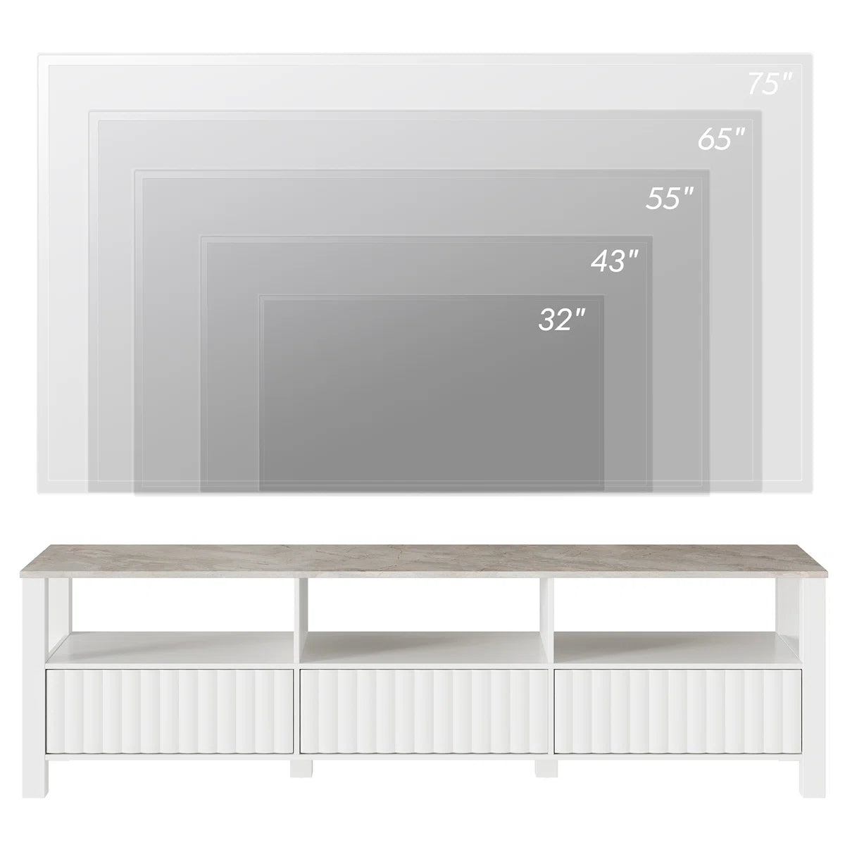 tv panel: Modern tv panel for TVs up to 75 Inches with Storage