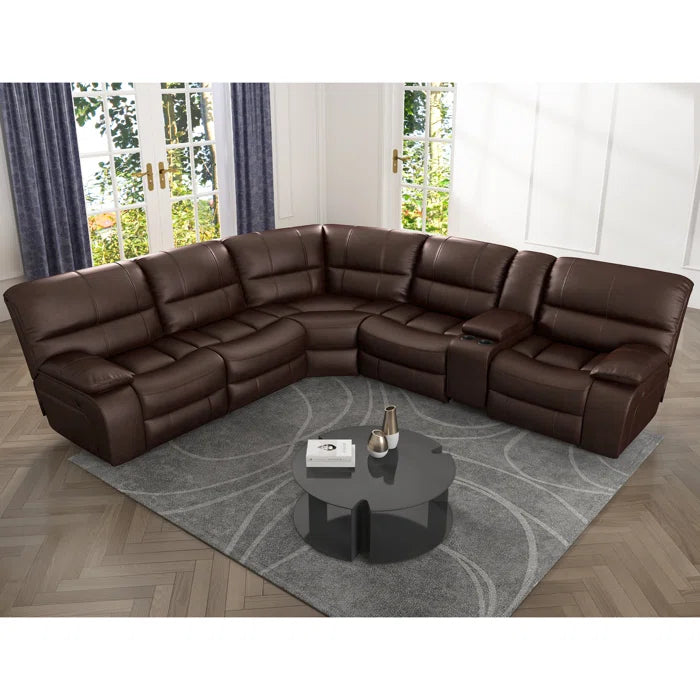 7 Seater Sofa Set: 4-Piece Power Recliner Living Room Set