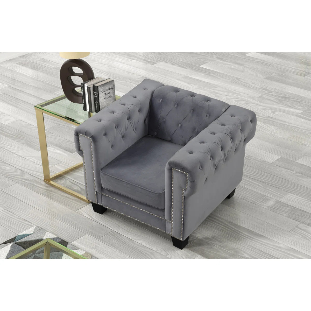Luxury Sofa Sets: Velvet 3+2+1 Seater Living Room Set with Tufted Design