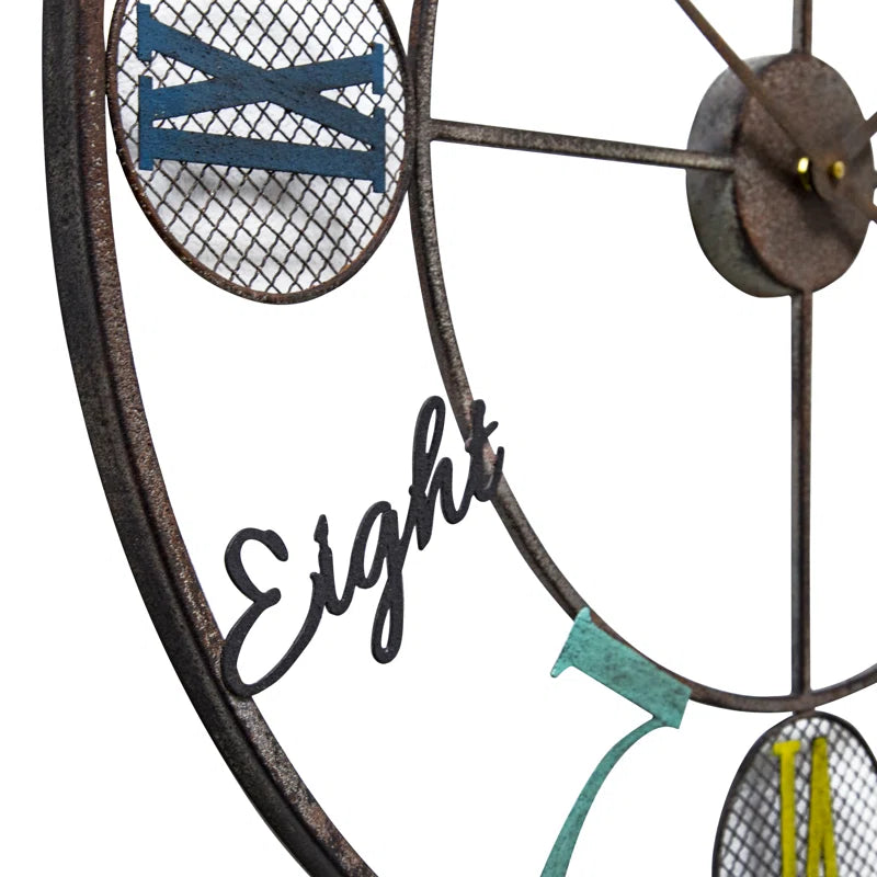 Clock: Home Decor Metal Wall Clock