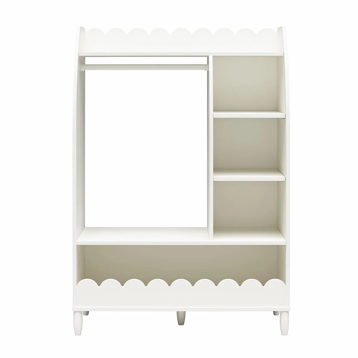 Kids Toy Storage Unit – Max & Finn Cloud Dress-Up Organiser with Shelves & Garment Rack