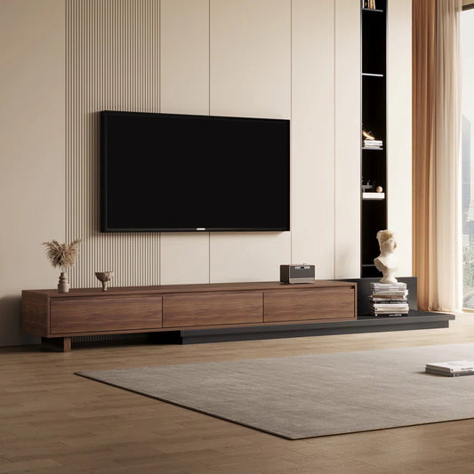 tv panel: Adjustable TV Stand for 79"–130" Entertainment Spaces