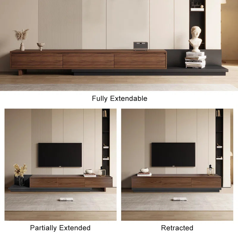 tv panel: Adjustable TV Stand for 79"–130" Entertainment Spaces