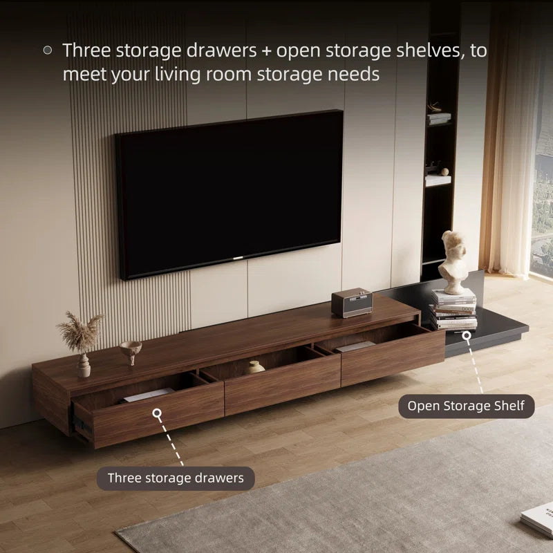 tv panel: Adjustable TV Stand for 79"–130" Entertainment Spaces