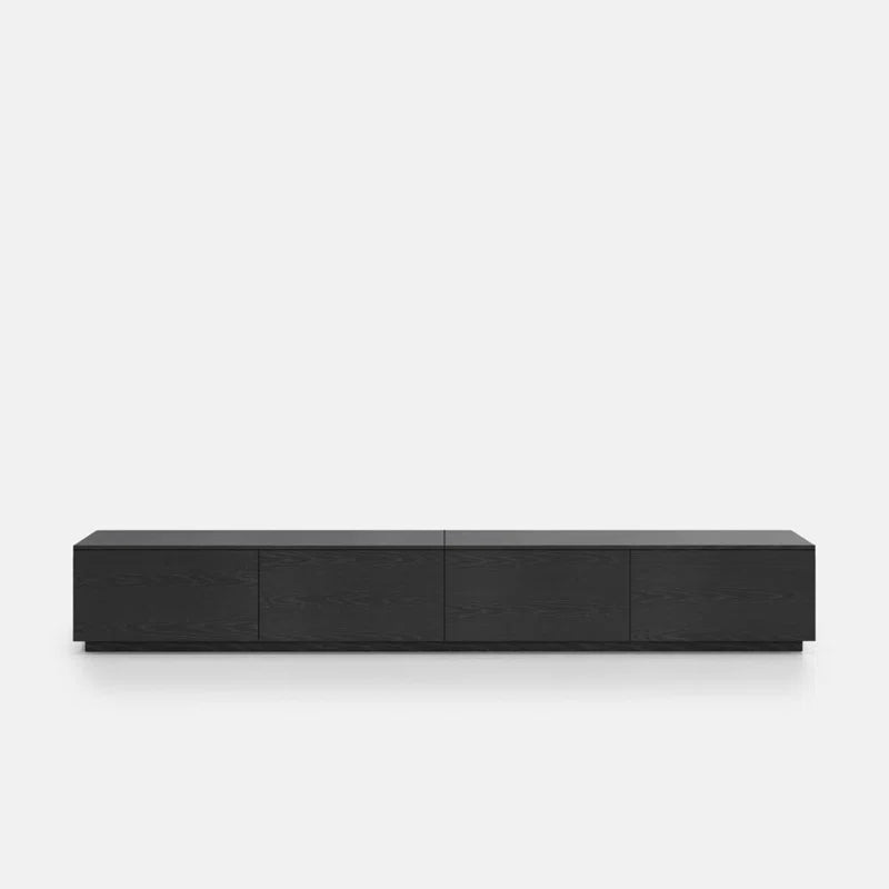 tv panel: Modern Wood TV Stand with 4 Spacious Storage Drawers